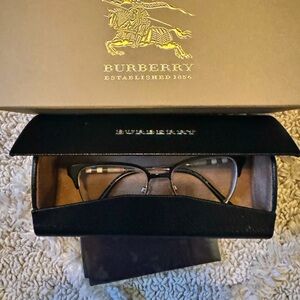 Burberry Authentic Pre- owned Women’s Black / Silver Frame B1313-Q 1237